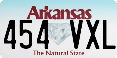 AR license plate 454VXL