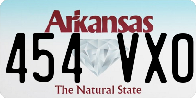 AR license plate 454VXO