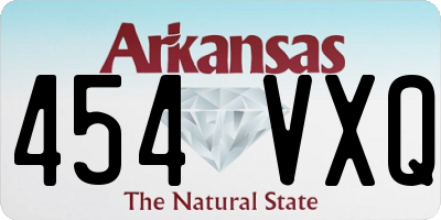 AR license plate 454VXQ