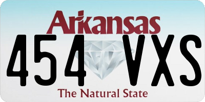 AR license plate 454VXS