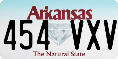 AR license plate 454VXV