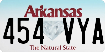 AR license plate 454VYA