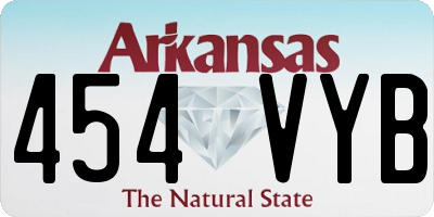 AR license plate 454VYB