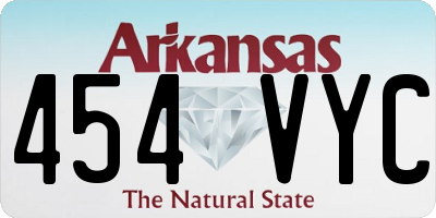 AR license plate 454VYC