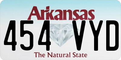 AR license plate 454VYD