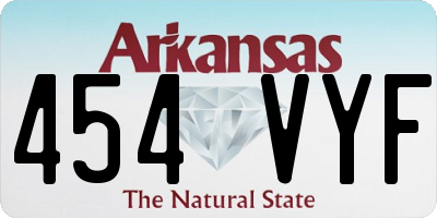 AR license plate 454VYF