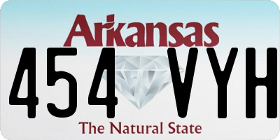 AR license plate 454VYH
