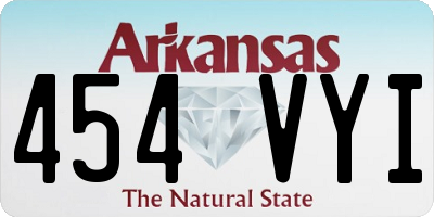 AR license plate 454VYI