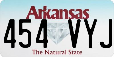 AR license plate 454VYJ