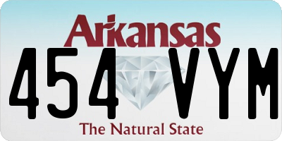 AR license plate 454VYM