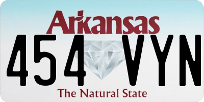 AR license plate 454VYN
