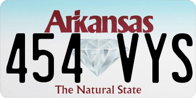 AR license plate 454VYS