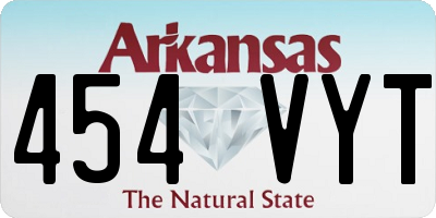 AR license plate 454VYT