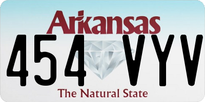 AR license plate 454VYV
