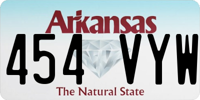 AR license plate 454VYW