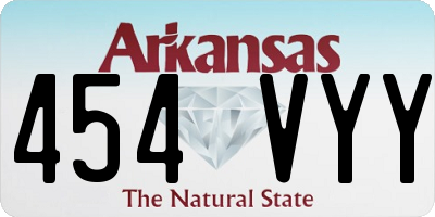 AR license plate 454VYY