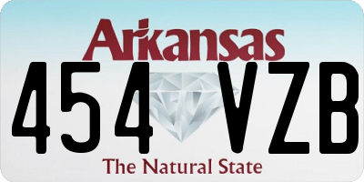 AR license plate 454VZB