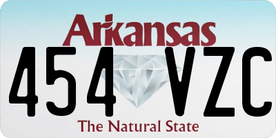 AR license plate 454VZC