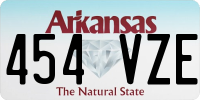 AR license plate 454VZE