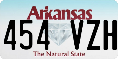 AR license plate 454VZH