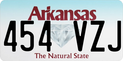 AR license plate 454VZJ