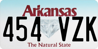 AR license plate 454VZK