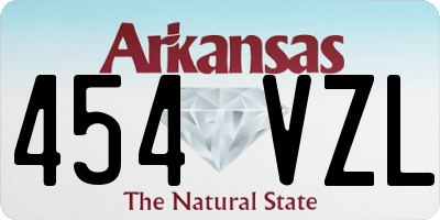 AR license plate 454VZL