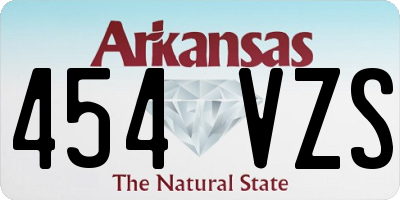 AR license plate 454VZS