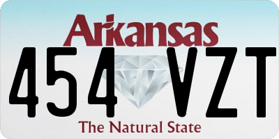 AR license plate 454VZT