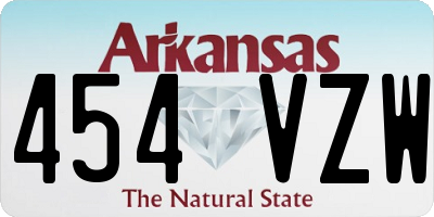 AR license plate 454VZW