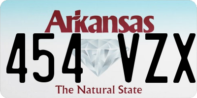 AR license plate 454VZX