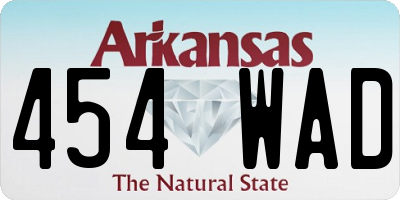 AR license plate 454WAD
