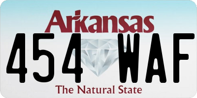 AR license plate 454WAF