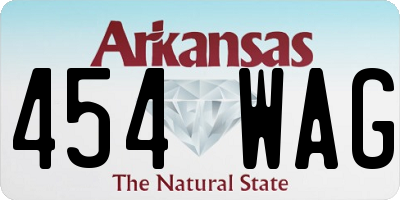 AR license plate 454WAG