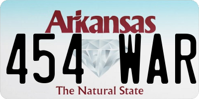 AR license plate 454WAR
