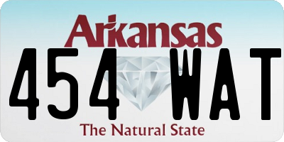 AR license plate 454WAT
