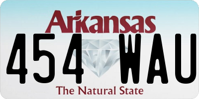 AR license plate 454WAU