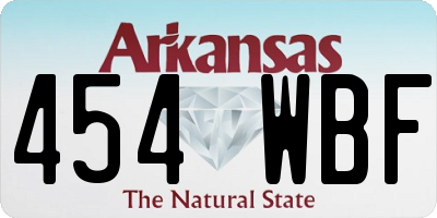 AR license plate 454WBF