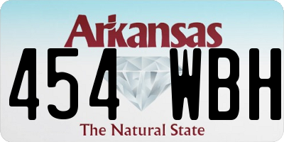 AR license plate 454WBH