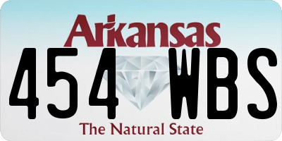 AR license plate 454WBS