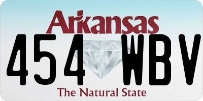 AR license plate 454WBV