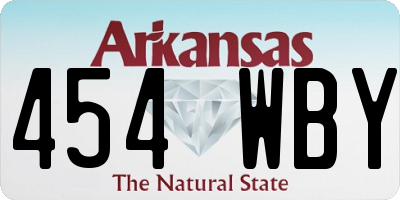 AR license plate 454WBY