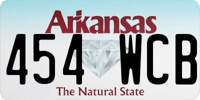 AR license plate 454WCB