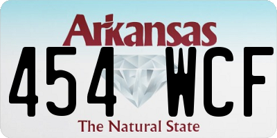 AR license plate 454WCF