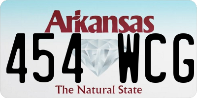 AR license plate 454WCG