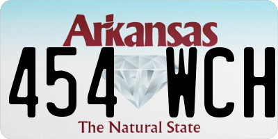 AR license plate 454WCH