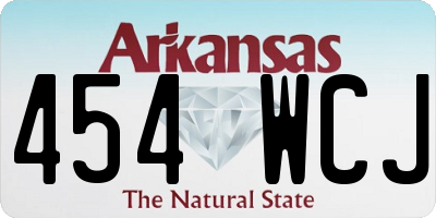 AR license plate 454WCJ