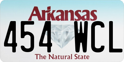 AR license plate 454WCL