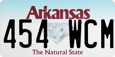 AR license plate 454WCM