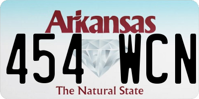 AR license plate 454WCN